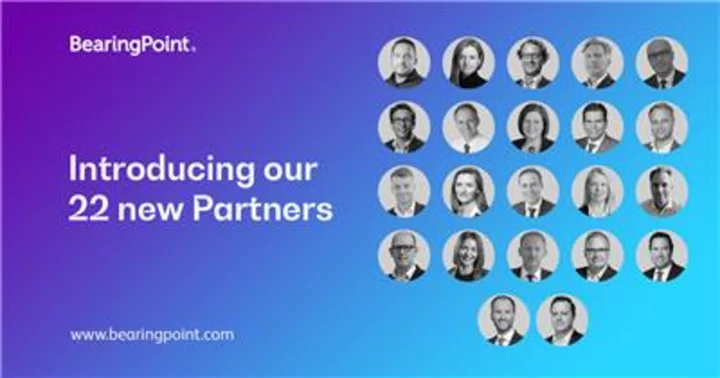 BearingPoint appoints 22 new Partners, reflecting record-breaking revenue and growth ambitions