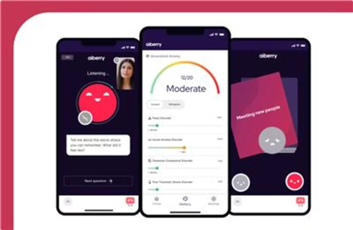 Aiberry Addresses Growing U.S. Mental Health Needs; Adds Comprehensive Screening Tool Covering Five Major Anxiety Disorders to AI-Powered Assessment Platform