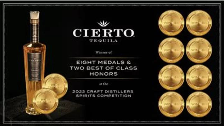 Cierto Tequila Wins Best Tequila at the 2022 Craft Distillers Spirits Competition