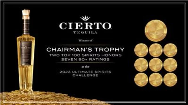 Cierto Tequila Wins Chairman’s Trophy at the 2023 Ultimate Spirits Challenge