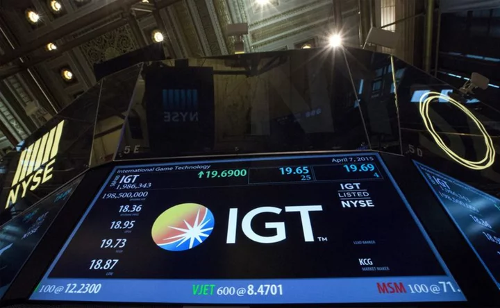 Apollo Global among suitors for IGT's global gaming division- Bloomberg News