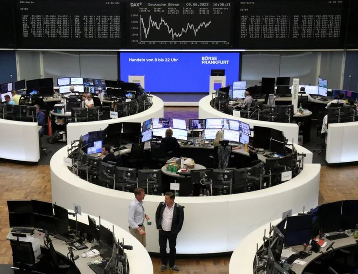 European shares rise at open, all eyes on central bank meetings