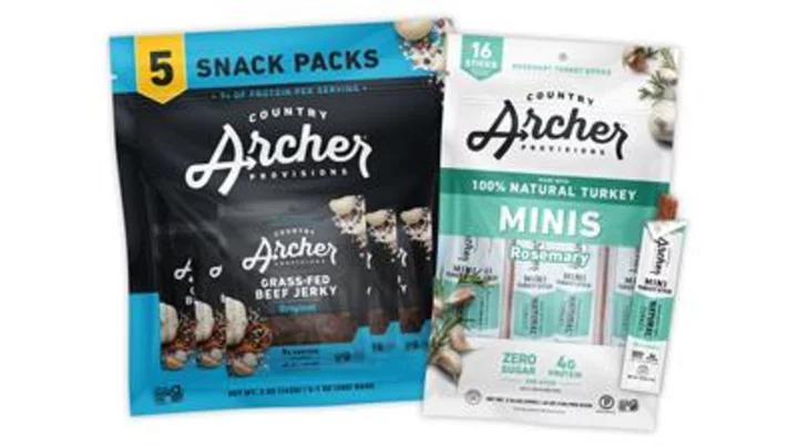 Country Archer Provisions Launches New Rosemary Turkey Mini Sticks and Beef Jerky Snack Packs Just in Time for Back-To-School
