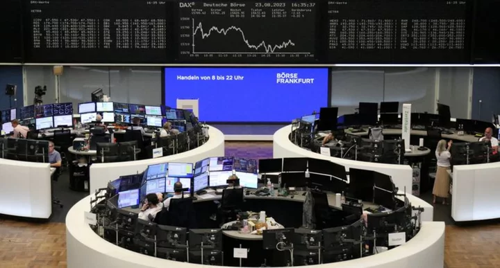 European shares muted, SAP drags Germany's DAX down