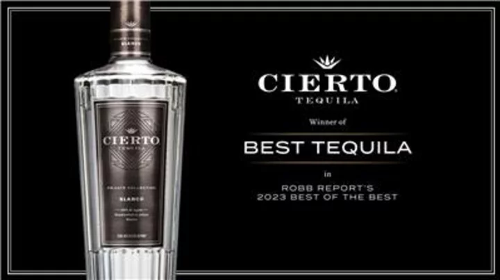 Cierto Tequila Crowned “Best of the Best” by Robb Report