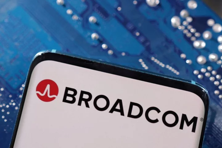 Broadcom falls as forecast pales before Nvidia's blowout results