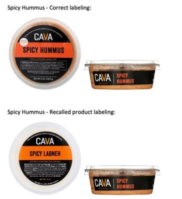 Cava Foods, Inc., a Subsidiary of CAVA Group, Inc. Issues Allergy Alert for Undeclared Sesame in CAVA Spicy Hummus