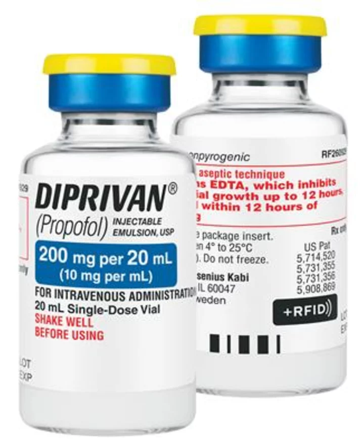 Fresenius Kabi Introduces Smart Labels for Diprivan® with Embedded Fully Interoperable +RFID Technology