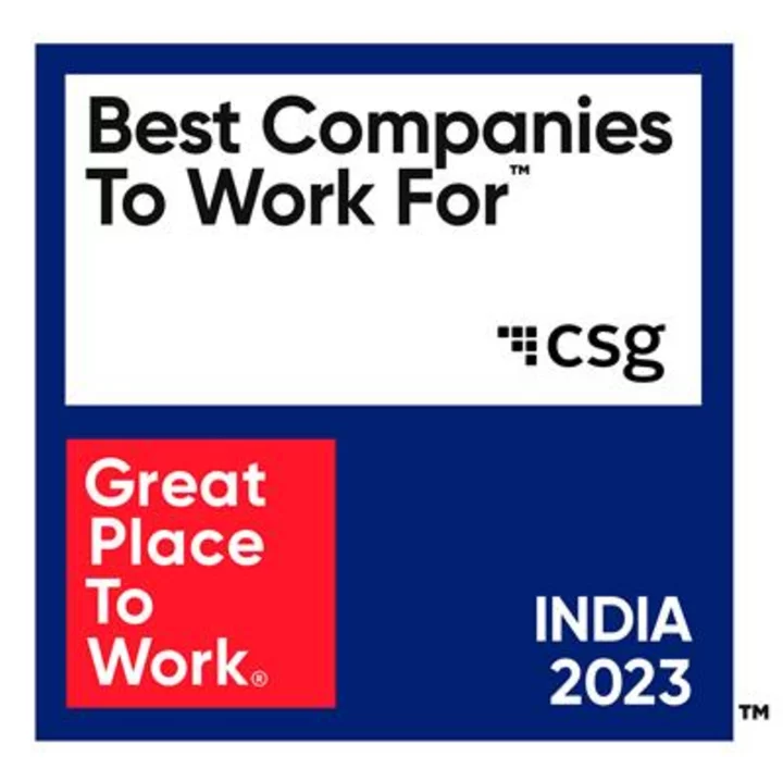 CSG Earns Top 100 Position Among India’s Best Companies to Work for