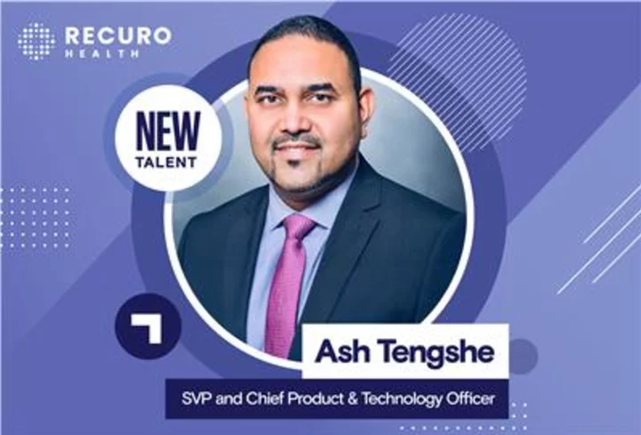 Ash Tengshe Appointed Senior Vice President and Chief Product & Technology Officer at Recuro Health to Lead Innovative Product Development