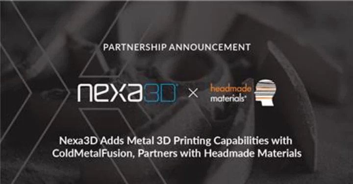 Nexa3D Adds Metal 3D Printing Capabilities with ColdMetalFusion, Partners with Headmade Materials