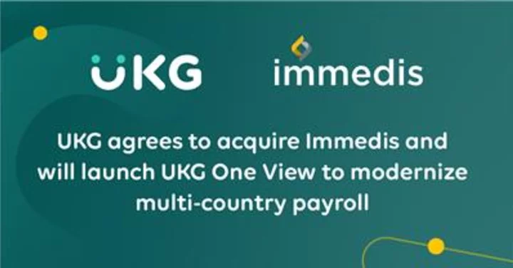 UKG Transforms Multi-country Payroll with Agreement to Acquire Immedis from CluneTech