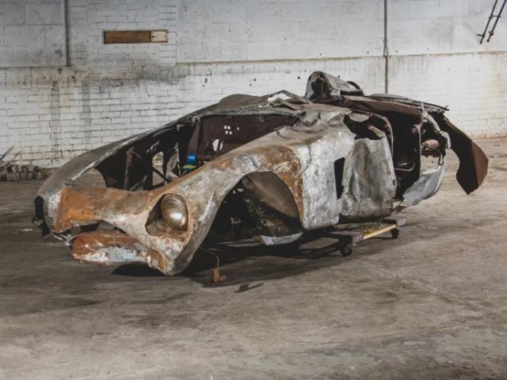 This twisted hunk of metal that used to be a Ferrari just sold for nearly $2 million. Here's why