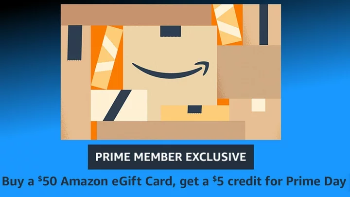 Prime Day Deal: Buy $50 Amazon Gift Card, Get $5 Credit