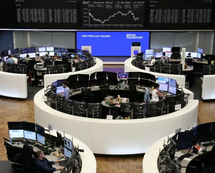 European shares open lower on rate jitters; Novartis rises