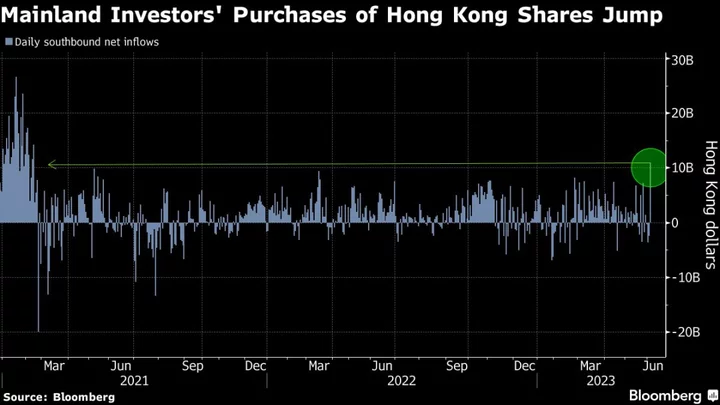 Mainland Investors Snap Up Most Hong Kong Shares in Two Years