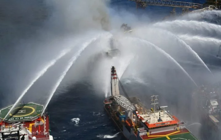 Mexican Pemex estimates platform fire shut in 700,000 barrels of oil