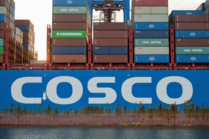 China COSCO SHIPPING subsidiary climbs on German nod of port terminal deal