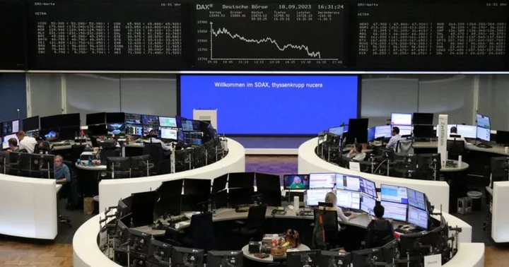European shares slip as industrials drag; focus on c.banks meetings