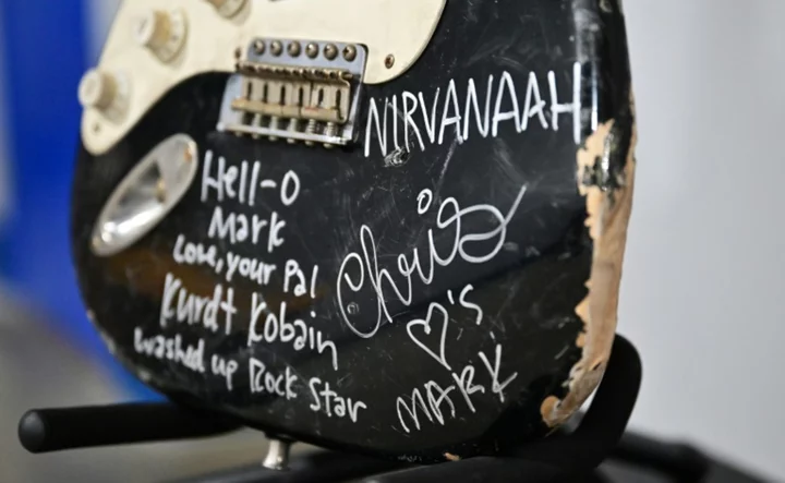 Guitar smashed by Nirvana's Kurt Cobain sells for nearly $600,000