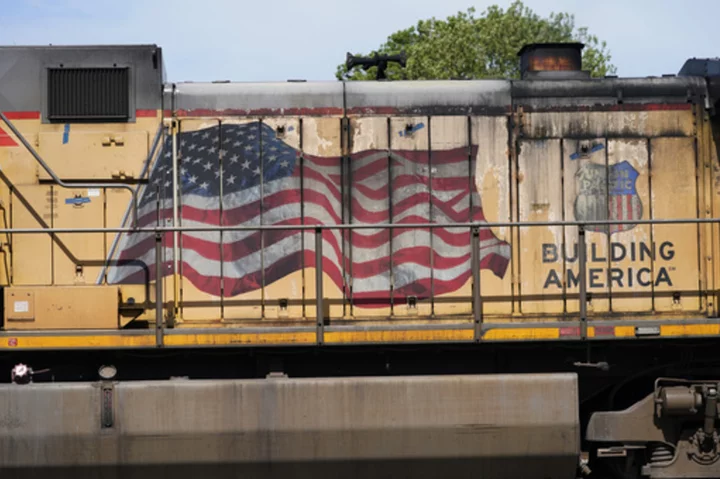 Union Pacific railroad's profit fell 19% as volume slowed and costs remained high