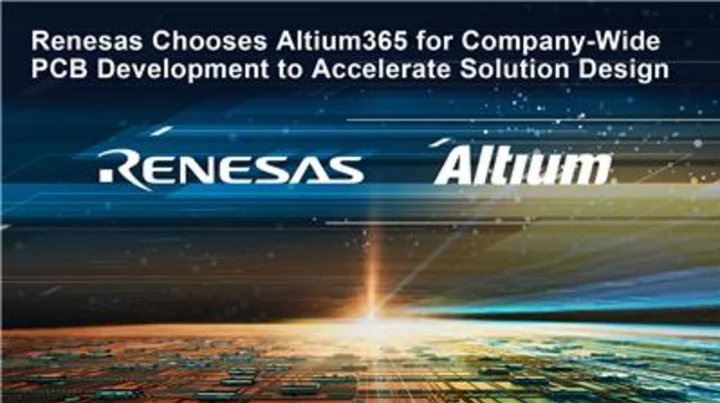 Renesas Chooses Altium to Unify Company-Wide PCB Development and Accelerate Solution Design for Partners and Customers