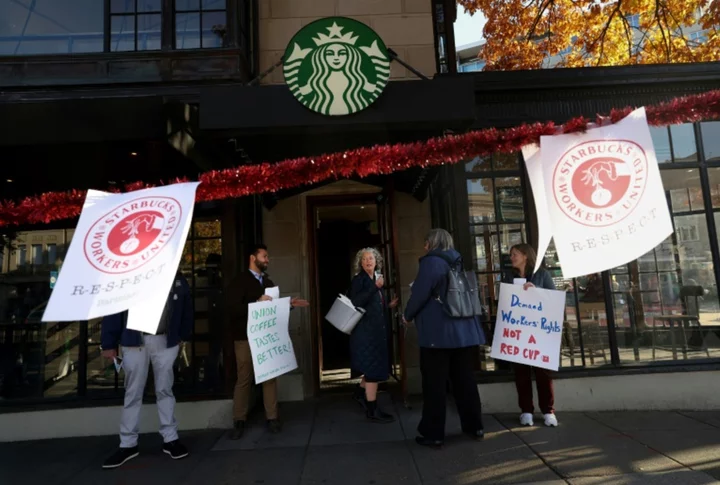 Big Starbucks promotion roiled by union walkout of 'thousands'