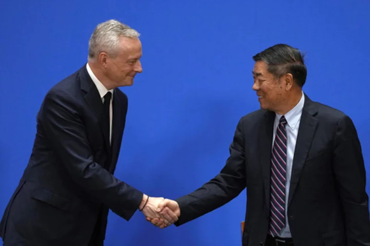 France's Le Maire presses China on market access and lobbies for electric car investment