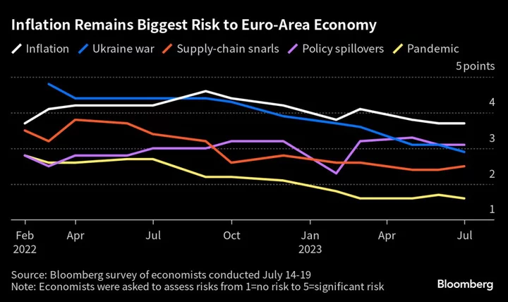 ECB’s High-for-Longer Rate Plan Fails to Convince Economists
