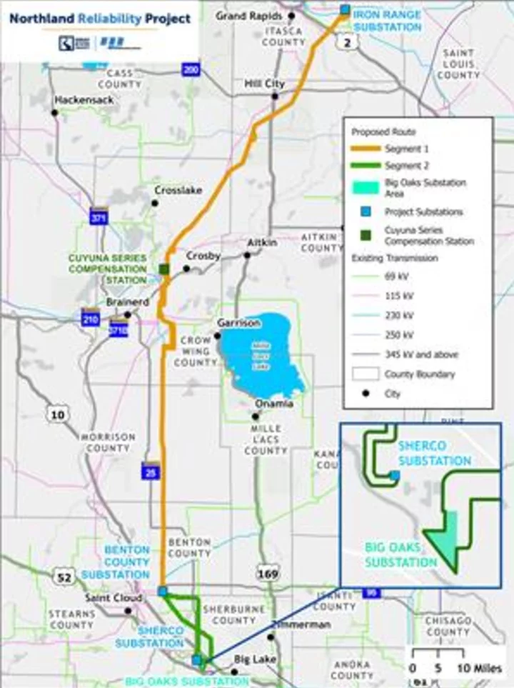Minnesota Power, Great River Energy Advance Joint 345-kV Transmission Line Project with Application for Certificate of Need, Route Permit