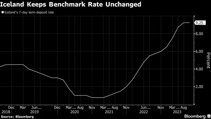 Iceland Takes Surprise Rate-Hike Breather After 14 Straight Increases