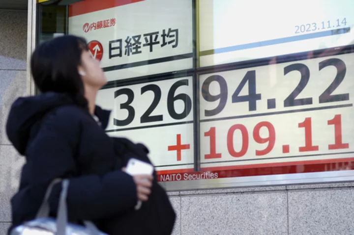 Stock market today: Asian shares are mostly higher ahead of US inflation data and a US-China summit