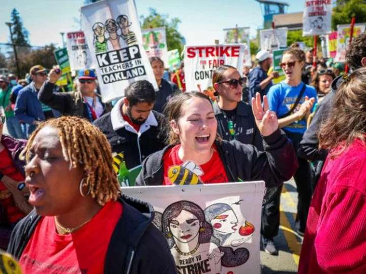 Teachers in Oakland, California, reach agreement with school district on 'common good' demands as strike continues