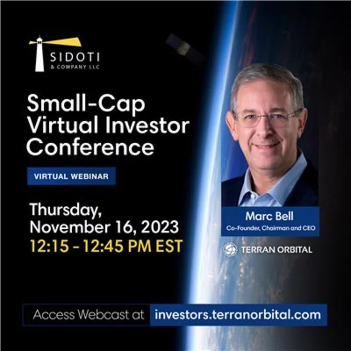 Terran Orbital to Present at Sidoti Micro-Cap Virtual Investor Conference