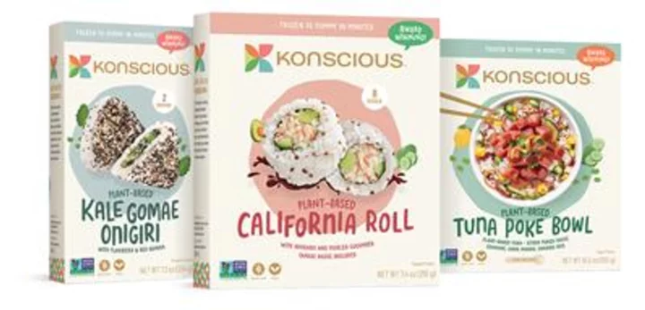 Konscious Foods™ Brings World’s First Frozen Plant-Based Sushi Nationwide