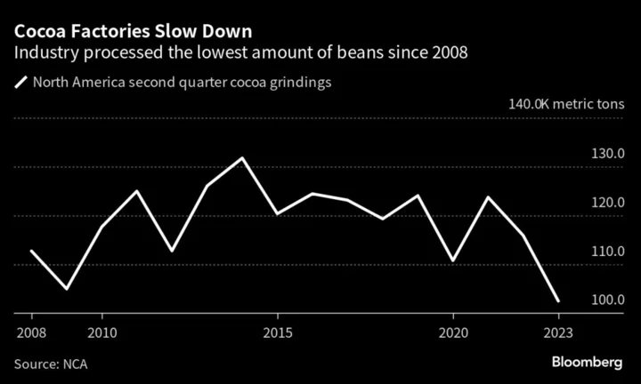 Cocoa Factories Are Slowing Down, Spelling Trouble for $117 Billion Chocolate Industry