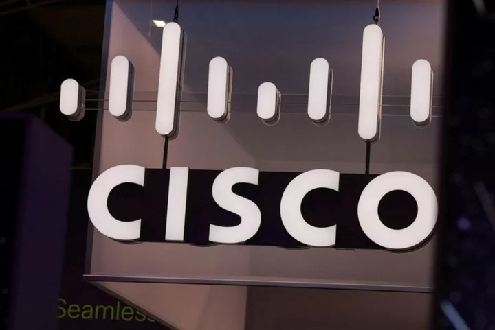 Cisco's orders hit by sluggish demand, shares fall
