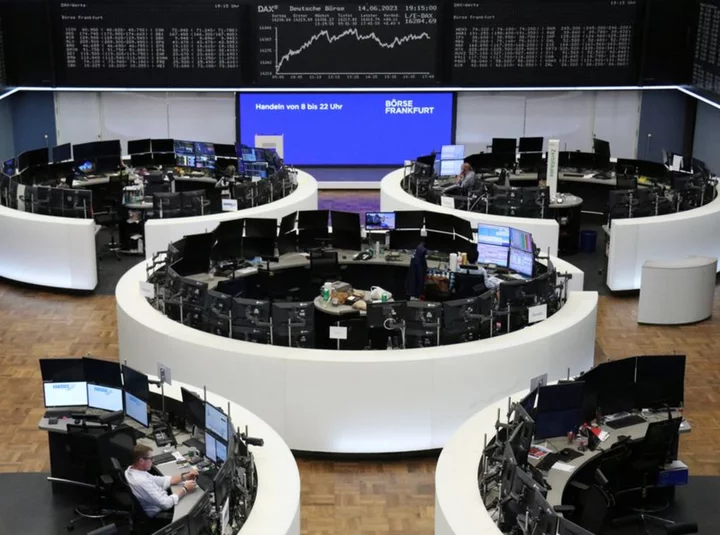 European shares edge higher at open, defensive healthcare stocks up