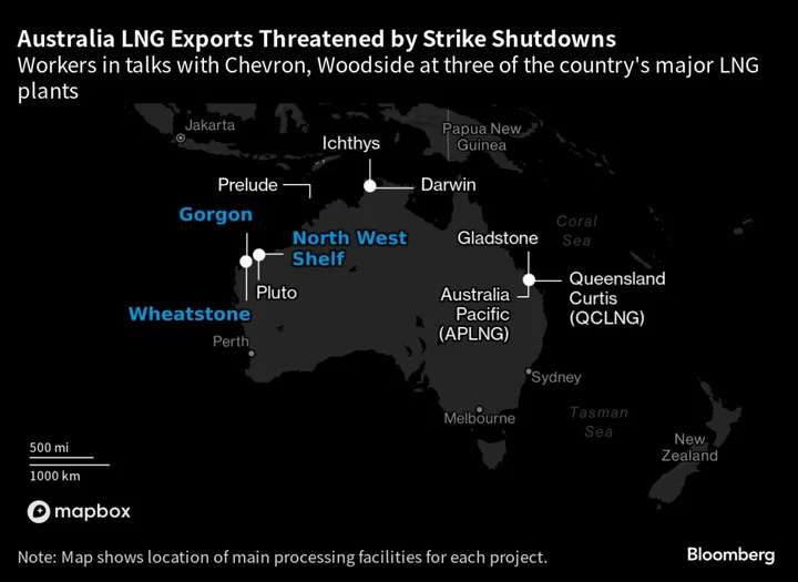 LNG Strike Risks Build in Australia as Unions Blast Woodside