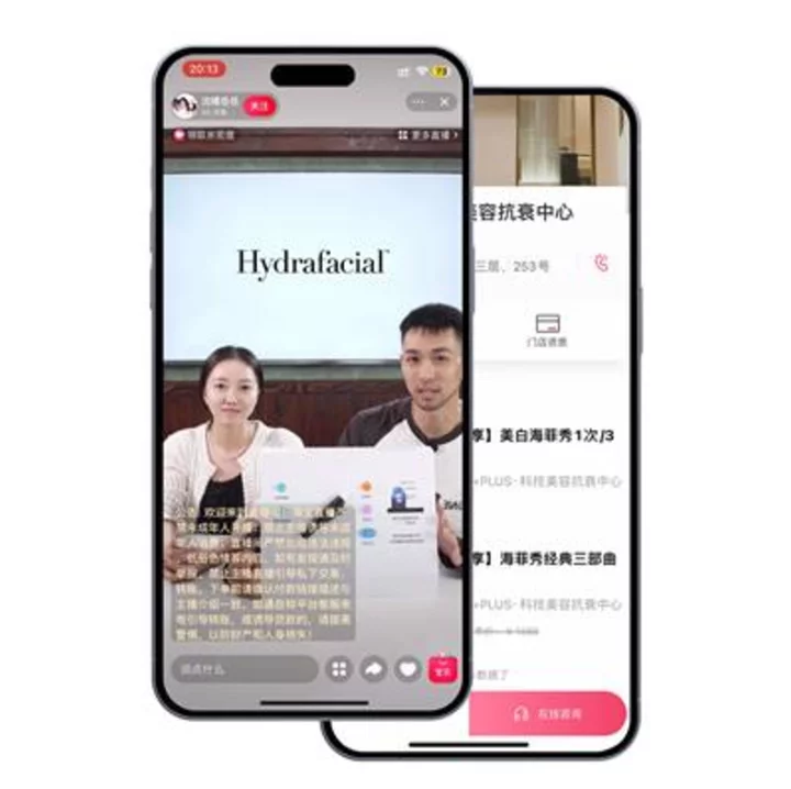 BeautyHealth Launches Hydrafacial Tmall Store in China in First Direct to Consumer Commercial Play