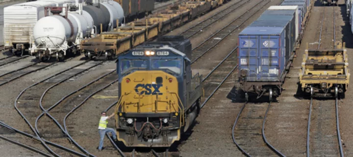 CSX railroad profit falls 24% as it delivered 2% fewer shipments in the third quarter