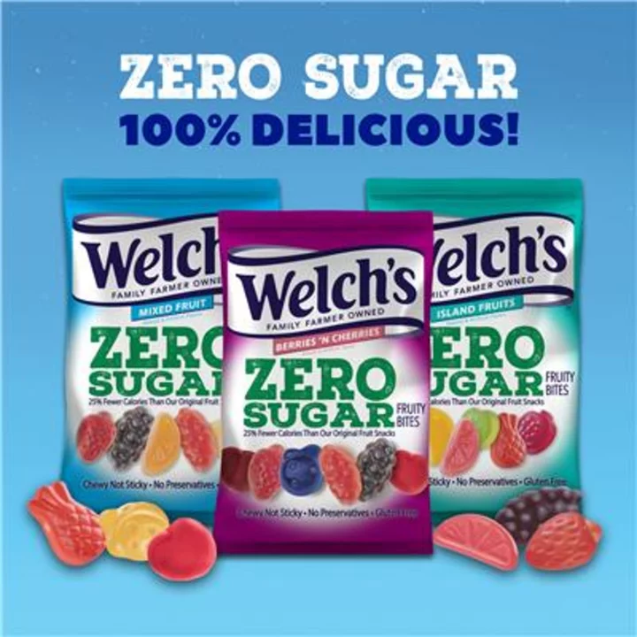 NEW Welch’s® ZERO SUGAR Fruity Bites Brings 100% Deliciousness to Treat Lovers without the Sugar