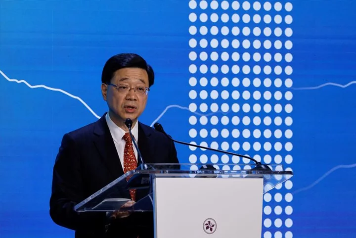 Hong Kong leader focuses on economy, property in policy address
