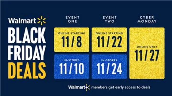 CORRECTING and REPLACING PHOTO Walmart’s “Black Friday Deals” are Back with Major Savings and Early Access Shopping for Walmart+ Members