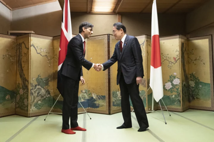 Japan, Britain strike 'historic accord' on cooperation in defense, clean energy, semiconductors